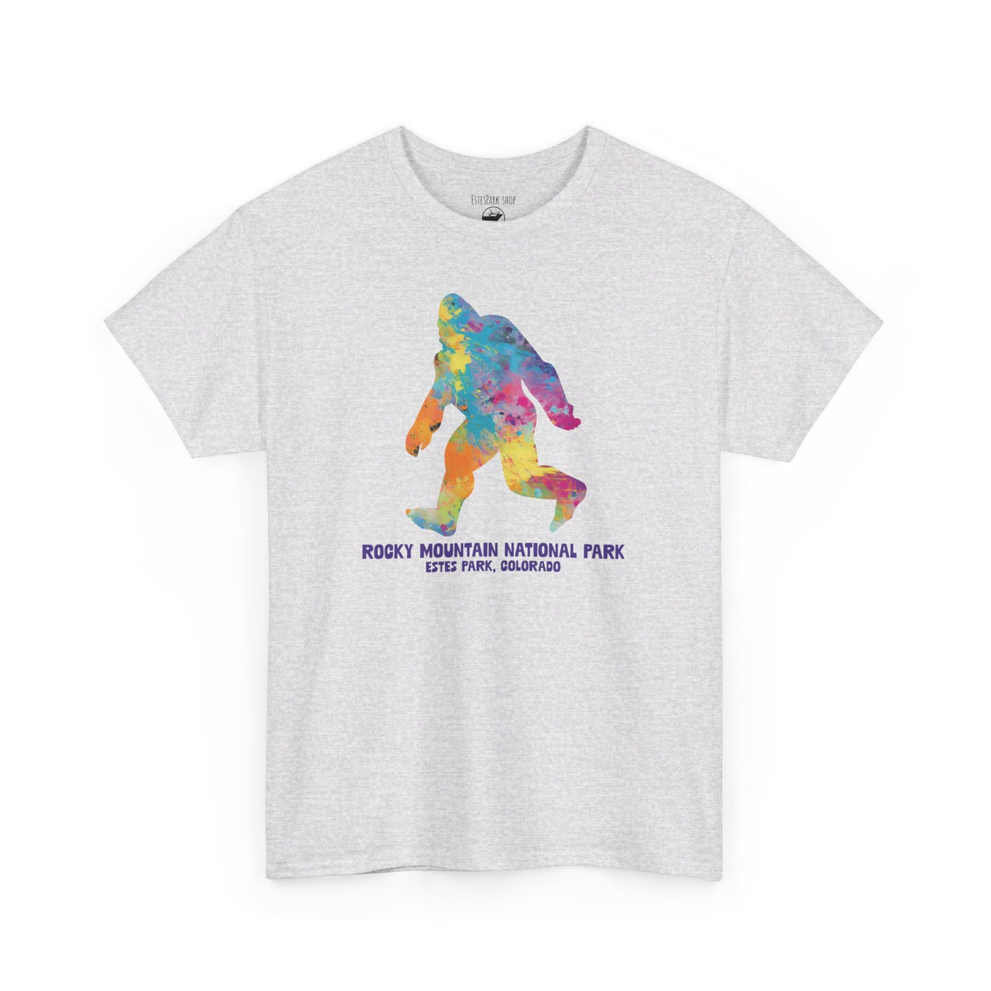 Splatter Art Bigfoot | RMNP | Adult Cotton Tee