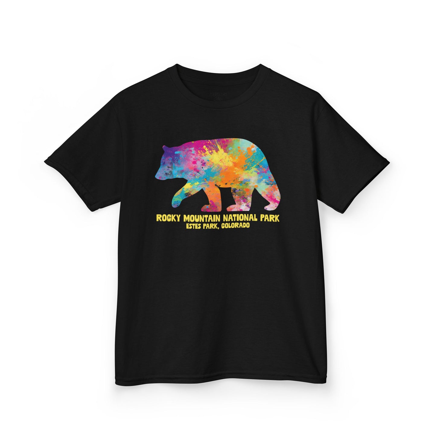 Splatter Art Bear | RMNP | Kids Heavy Cotton™ Tee