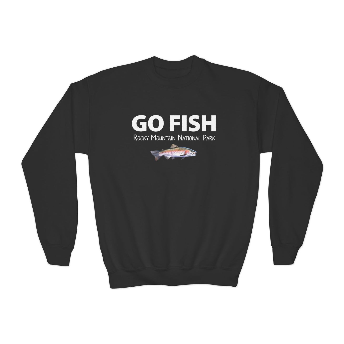 GO FISH | RMNP | Youth Crewneck Sweatshirt