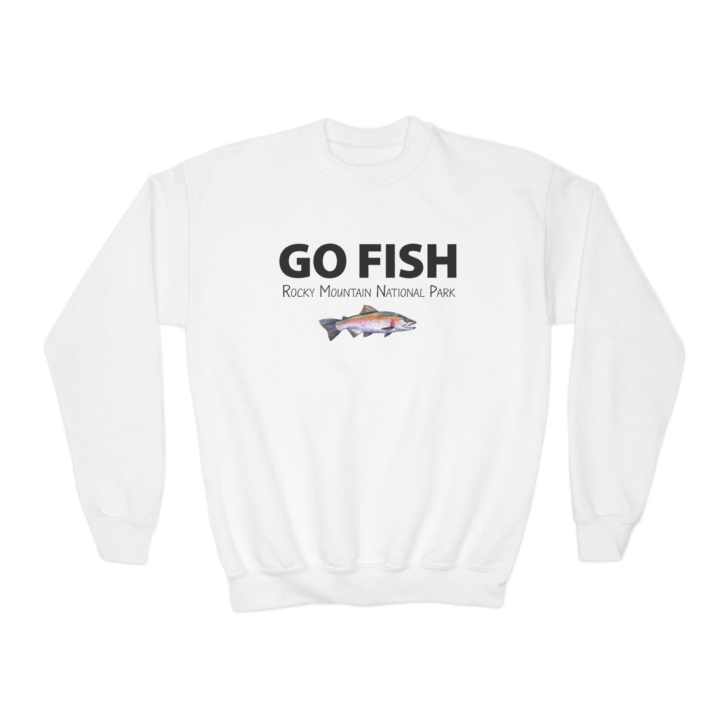 GO FISH | RMNP | Youth Crewneck Sweatshirt