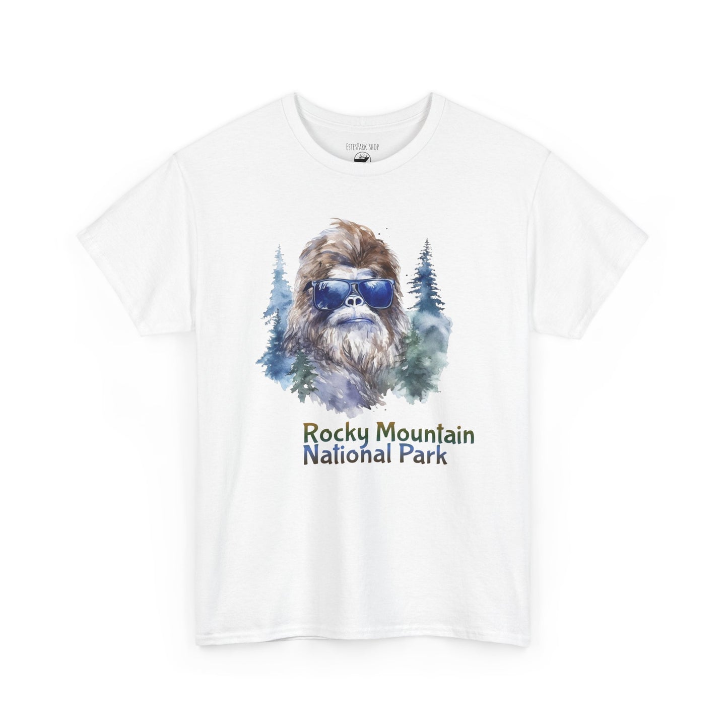 Watchful Bigfoot Portrait | RMNP | Adult Cotton Tee