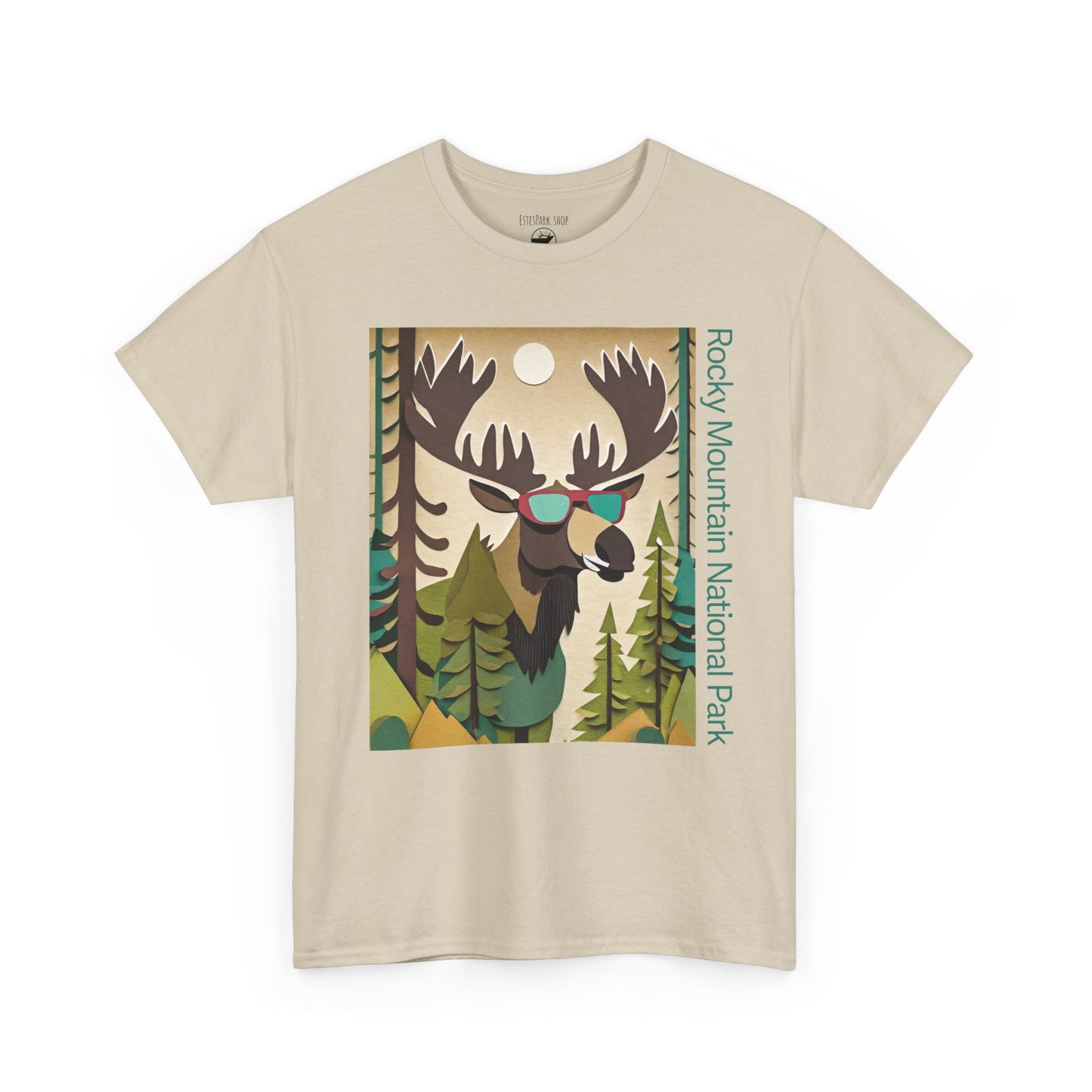 We Love Our Moose | Layered Paper | RMNP | Adult Cotton Tee