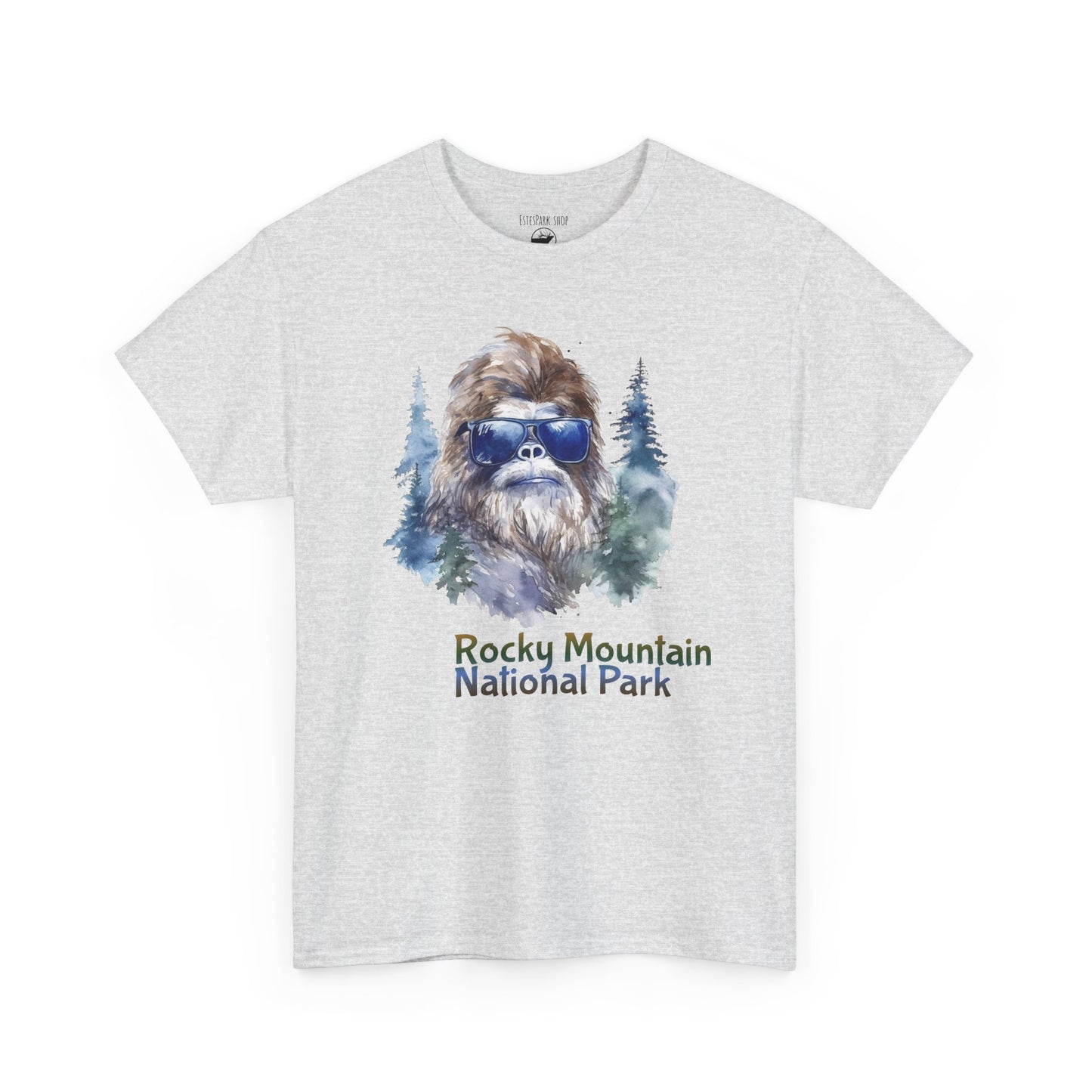 Watchful Bigfoot Portrait | RMNP | Adult Cotton Tee