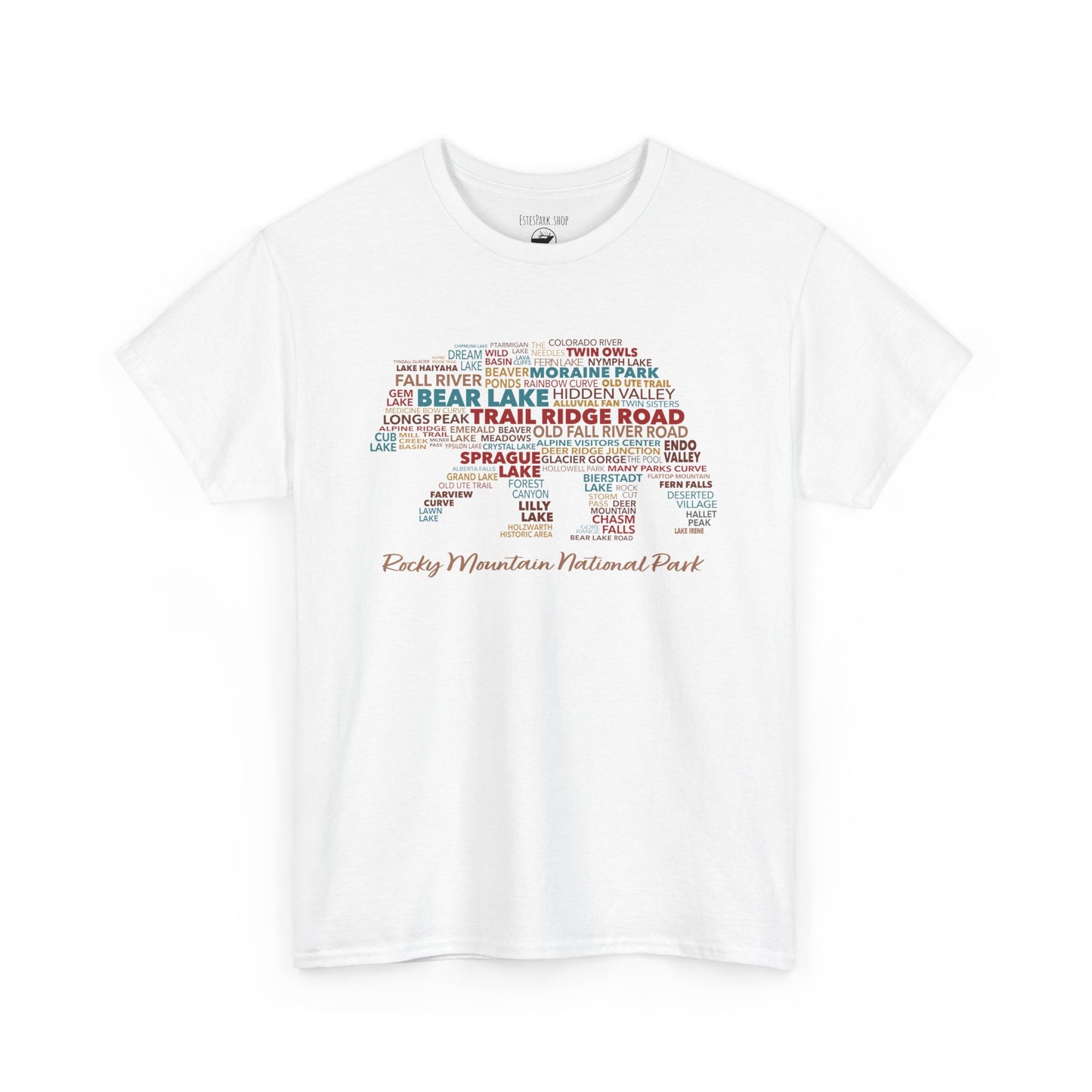 RMNP Place Names Bear | RMNP | Heavy Cotton Tee