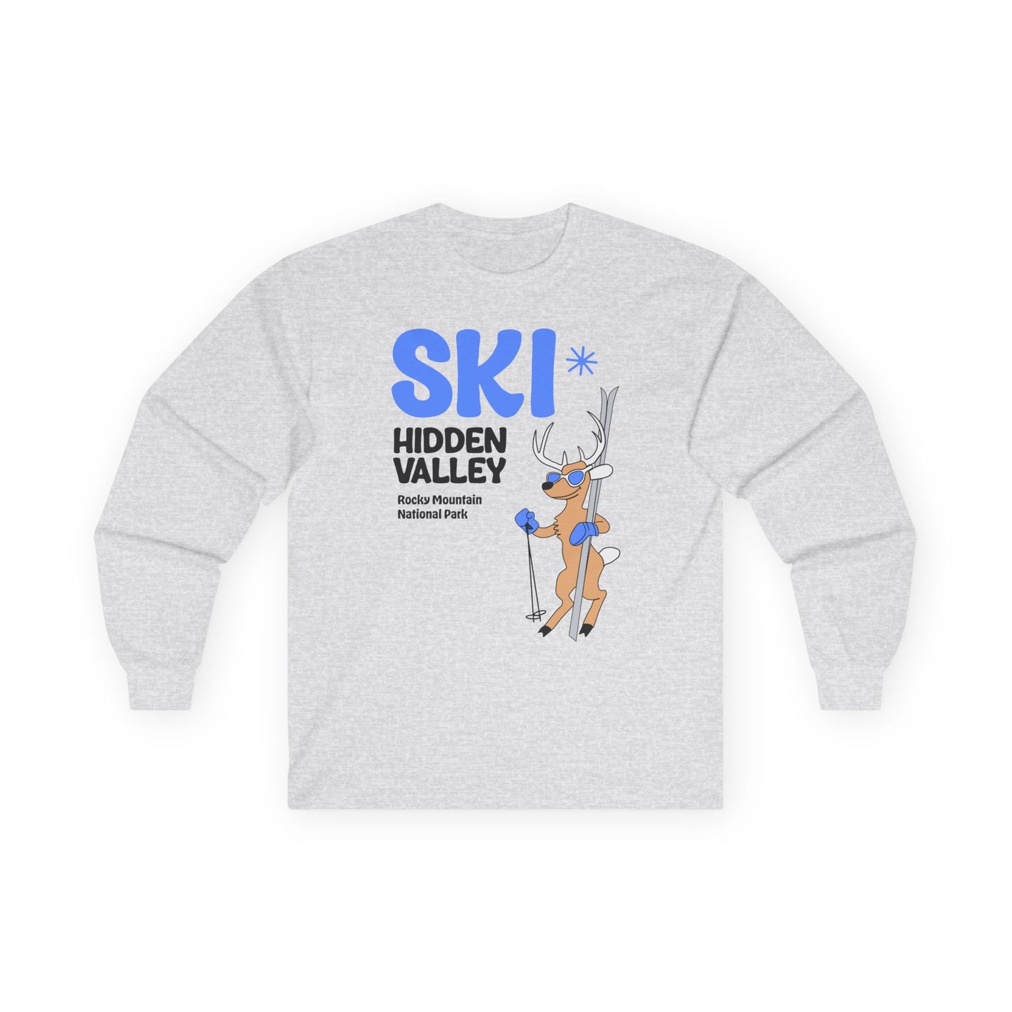 SKI Hidden Valley | RMNP | Ultra Cotton Long Sleeve Tee