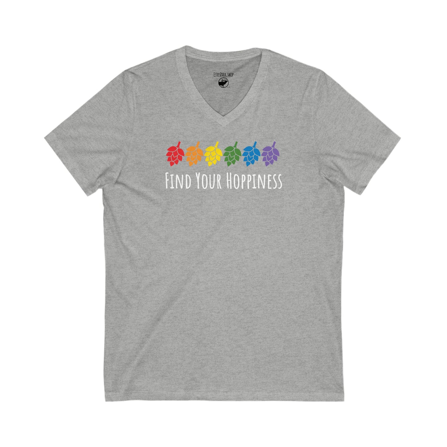 Find Your Hoppiness | Unisex Jersey Short Sleeve V-Neck Tee