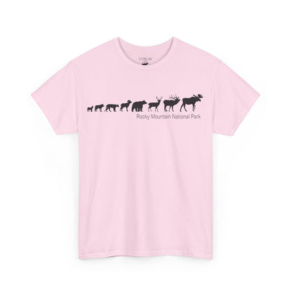 Forest Mammal Lineup | RMNP | Adult Cotton Tee