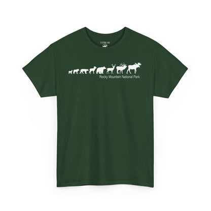 Forest Mammal Lineup | RMNP | Adult Cotton Tee