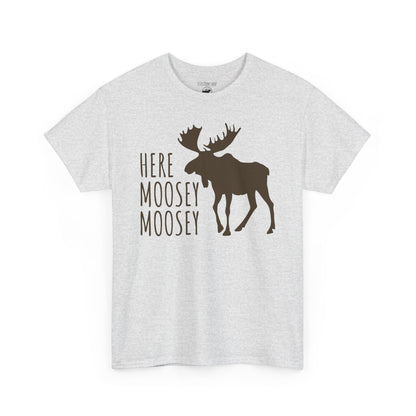 Here Moosey Moosey | Silhouette | Adult Cotton Tee