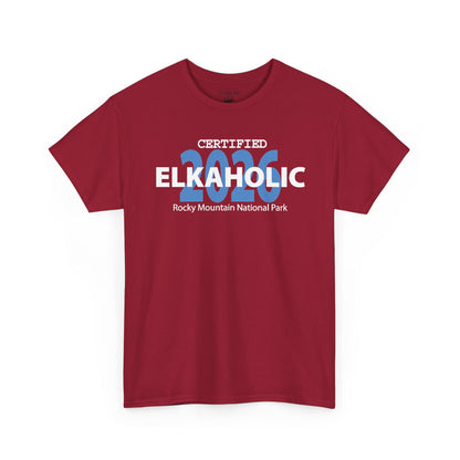 Certified Elkaholic 2026 | RMNP | Adult Cotton Tee