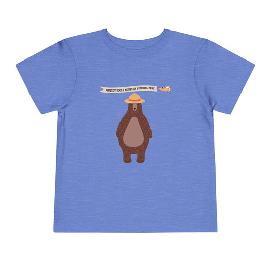 Bear Ranger | Protect Rocky Mountain National Park | RMNP | Cotton Toddler Tshirt