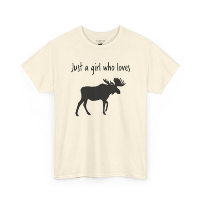 Just a Girl Who Loves Moose | RMNP | Adult Cotton Tee