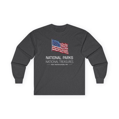 National Parks - National Treasures | RMNP | Long-sleeve Tshirt