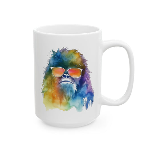 Neon Bigfoot & RMNP | 15oz Coffee Mug