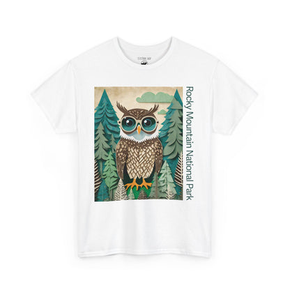 The Wise Ol' Owl | Layered Paper | RMNP | Adult Cotton Tee