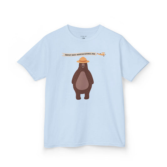 Bear Ranger - Protect Rocky | Kids Heavy Cotton Tshirt | RMNP