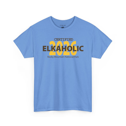 Certified Elkaholic 2026 | RMNP | Adult Cotton Tee