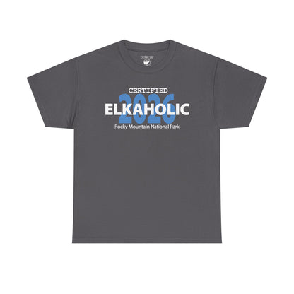 Certified Elkaholic 2026 | RMNP | Adult Cotton Tee