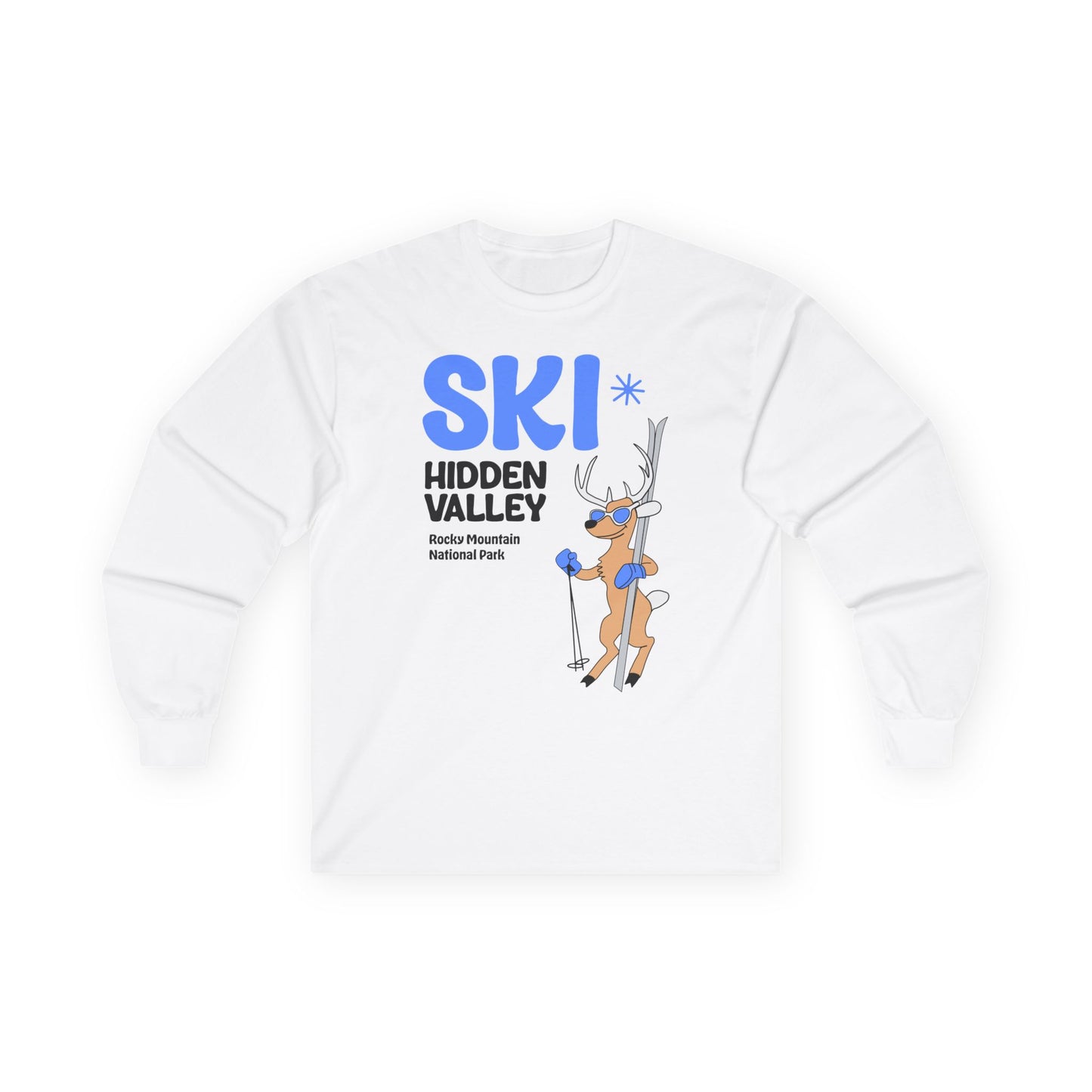 SKI Hidden Valley | RMNP | Ultra Cotton Long Sleeve Tee