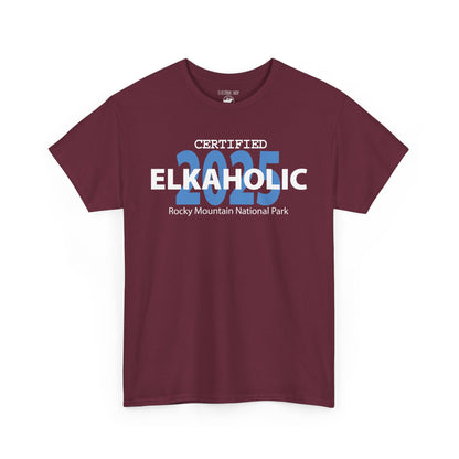 Certified Elkaholic 2025 | RMNP | Adult Cotton Tee