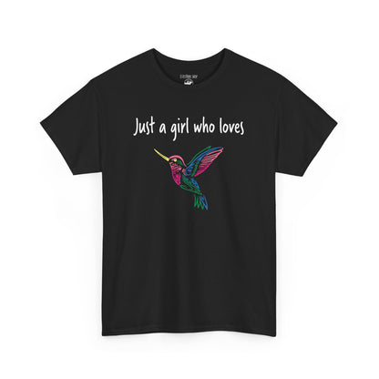 Just a Girl Who Loves Hummingbirds | RMNP | Adult Cotton Tee