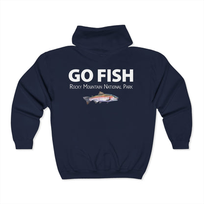 Go Fish | RMNP | Heavy Blend Zippered Hoodie