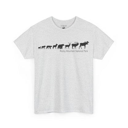 Forest Mammal Lineup | RMNP | Adult Cotton Tee