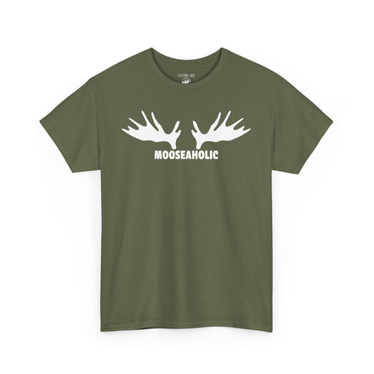 MOOSEAHOLIC | Adult Cotton Tee