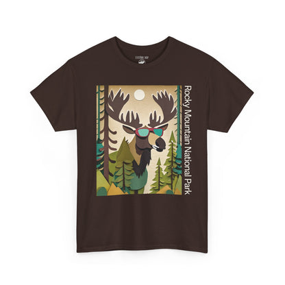 We Love Our Moose | Layered Paper | RMNP | Adult Cotton Tee