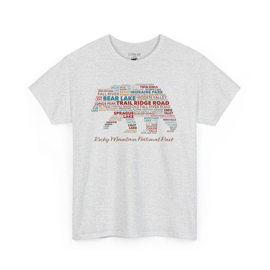 RMNP Place Names Bear | RMNP | Heavy Cotton Tee