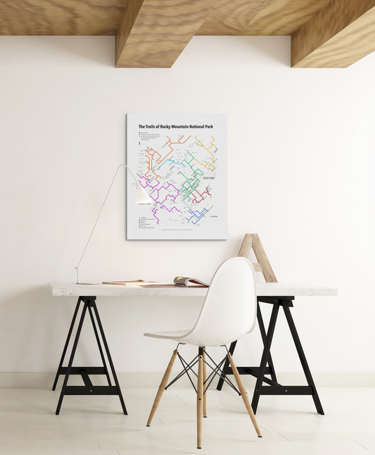 The Trails of Rocky Mountain National Park | RMNP | Rolled Posters