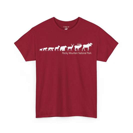 Forest Mammal Lineup | RMNP | Adult Cotton Tee