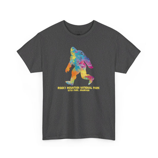 Splatter Art Bigfoot | RMNP | Adult Cotton Tee
