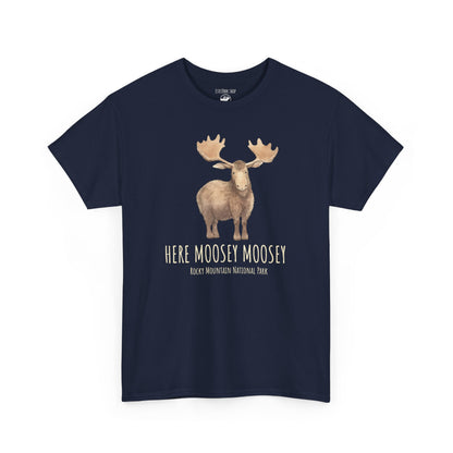 Here Moosey Moosey | Adult Cotton Tee