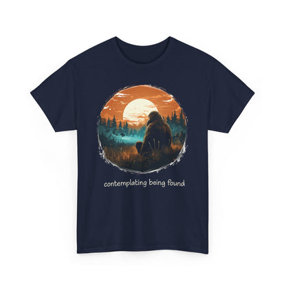 Contemplating Being Found | Bigfoot | Adult Cotton Tee