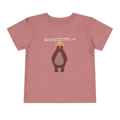 Bear Ranger | Protect Rocky Mountain National Park | RMNP | Cotton Toddler Tshirt