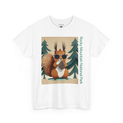 The Famous Abert Squirrel | Layered Paper | RMNP | Adult Cotton Tee