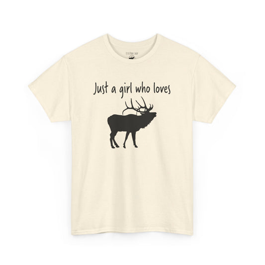 Just a Girl Who Loves Elk | RMNP | Adult Cotton Tee