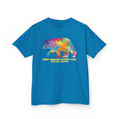 Splatter Art Bear | RMNP | Kids Heavy Cotton™ Tee