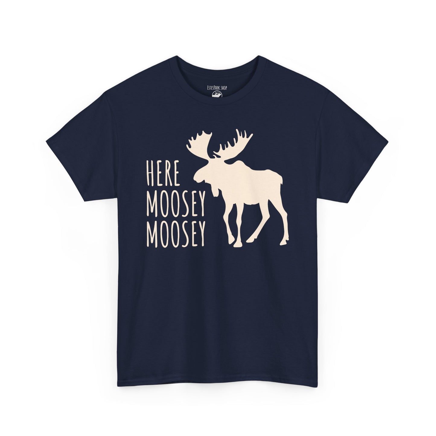 Here Moosey Moosey | Silhouette | Adult Cotton Tee