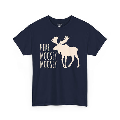 Here Moosey Moosey | Silhouette | Adult Cotton Tee