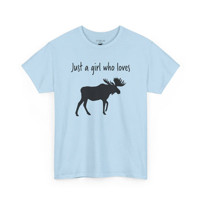 Just a Girl Who Loves Moose | RMNP | Adult Cotton Tee