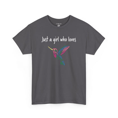 Just a Girl Who Loves Hummingbirds | RMNP | Adult Cotton Tee