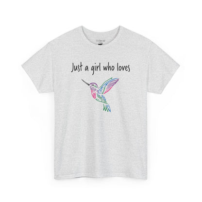 Just a Girl Who Loves Hummingbirds | RMNP | Adult Cotton Tee