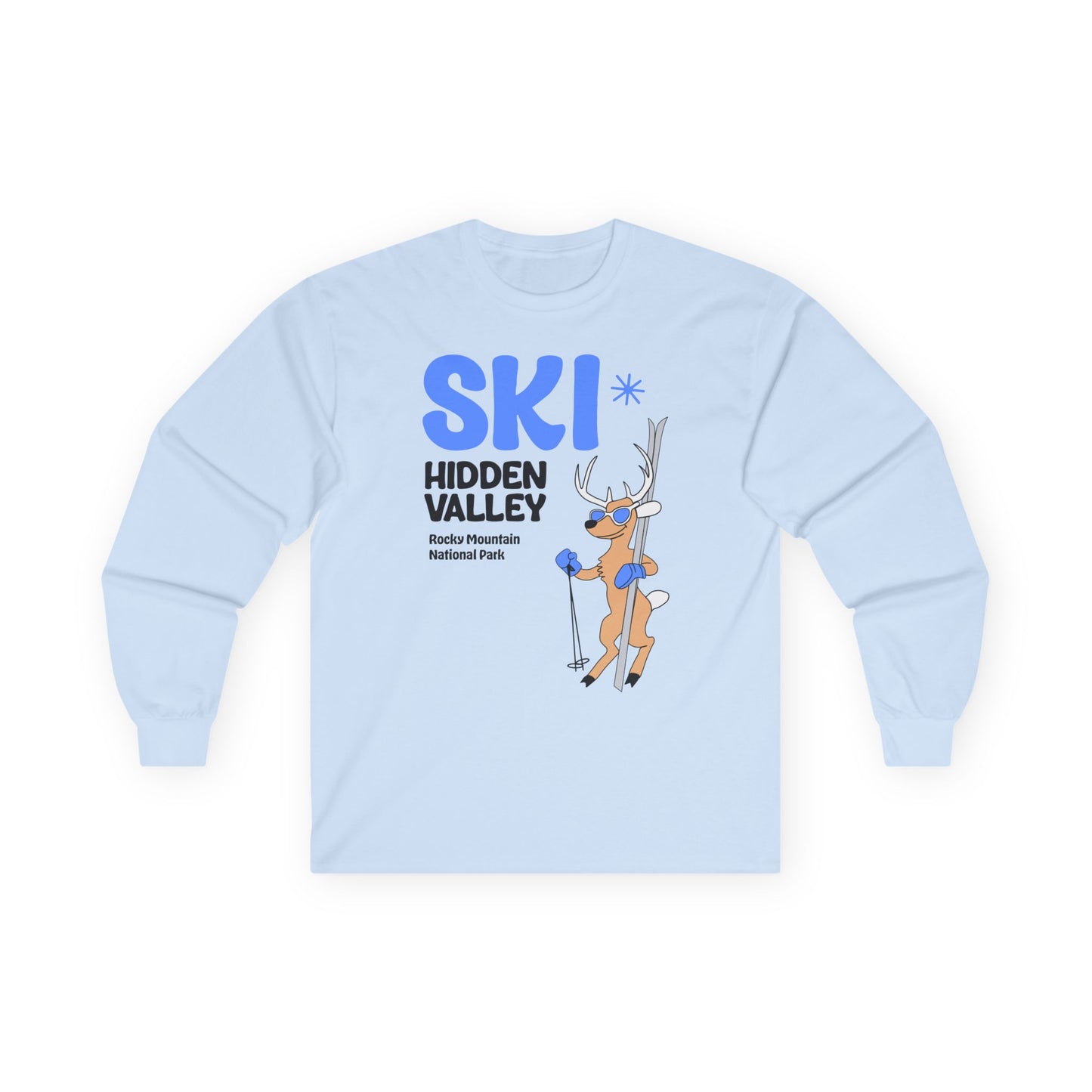SKI Hidden Valley | RMNP | Ultra Cotton Long Sleeve Tee