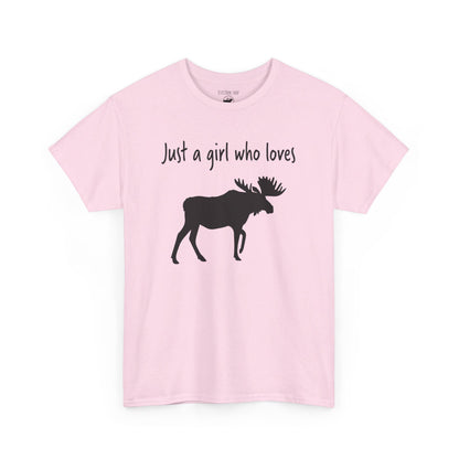 Just a Girl Who Loves Moose | RMNP | Adult Cotton Tee