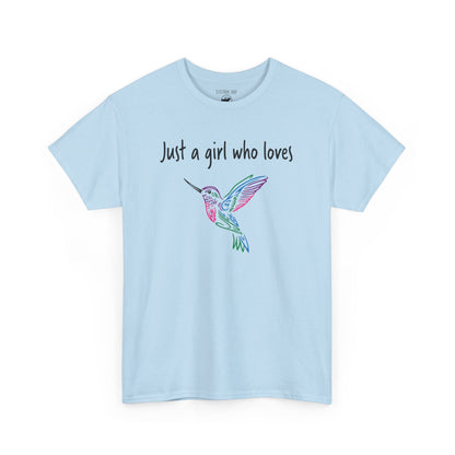 Just a Girl Who Loves Hummingbirds | RMNP | Adult Cotton Tee