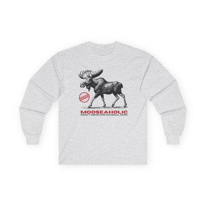 Certified Mooseaholic | RMNP | Ultra Cotton Long Sleeve Tee