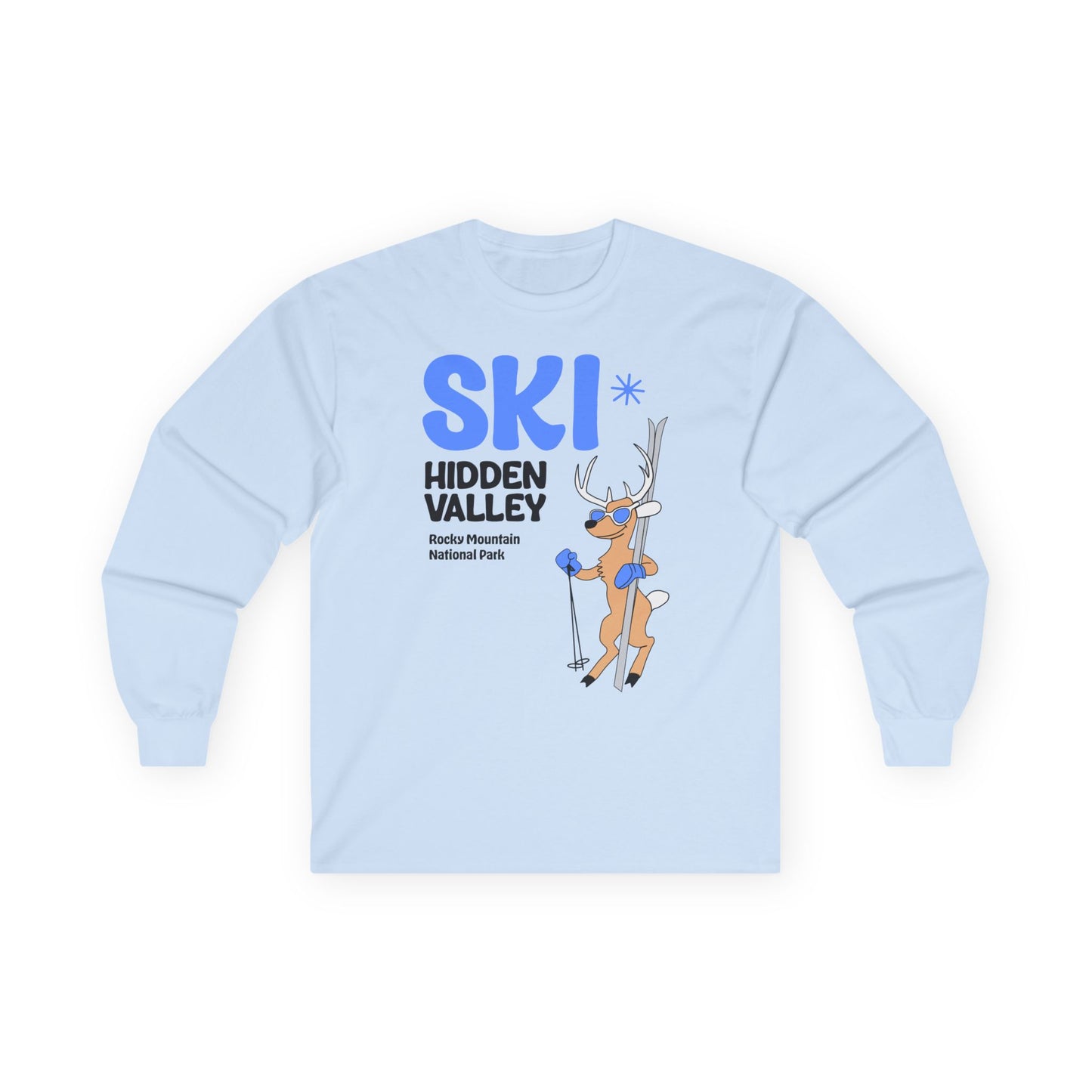 SKI Hidden Valley | RMNP | Ultra Cotton Long Sleeve Tee