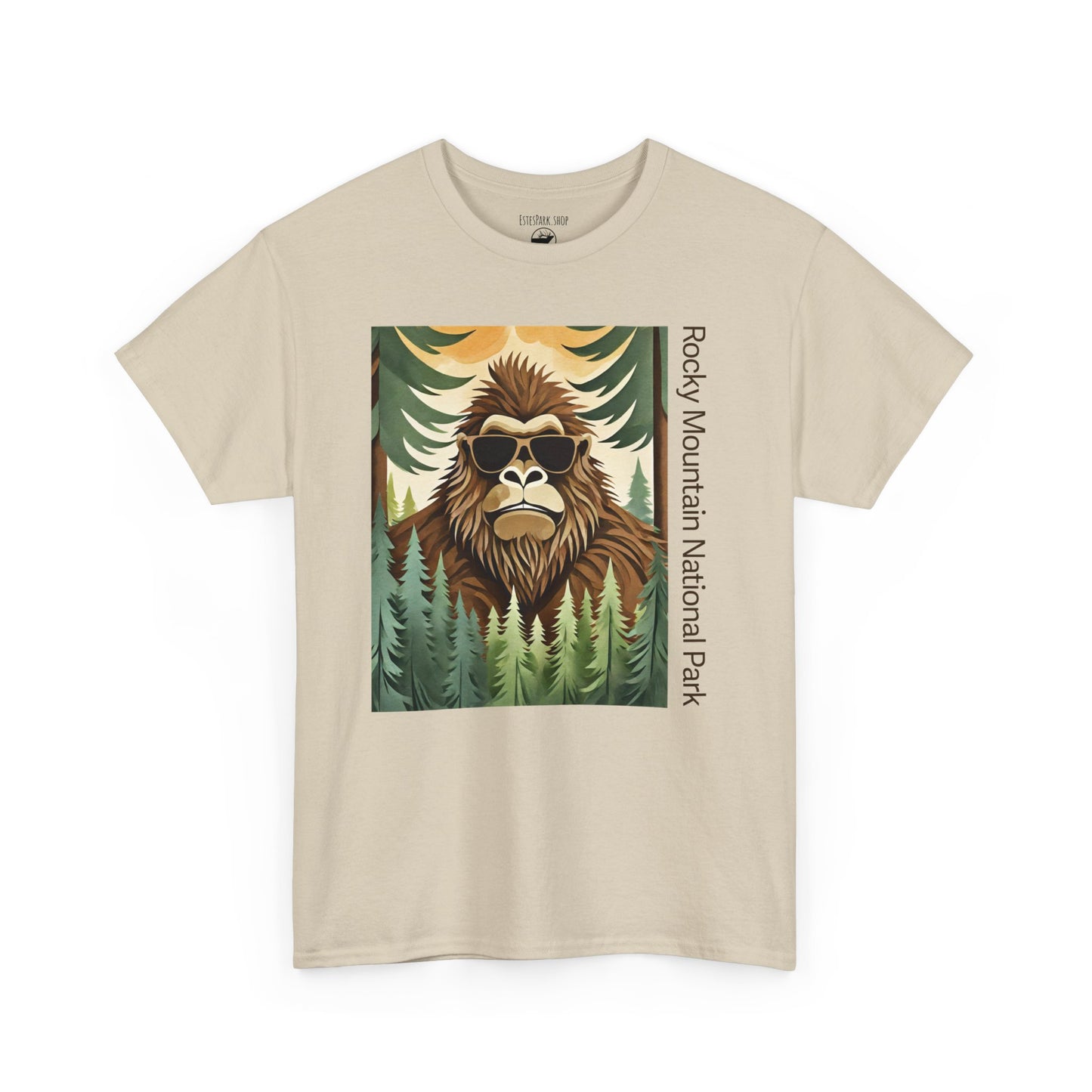 Watching For Bigfoot  | Layered Paper | RMNP | Adult Cotton Tee